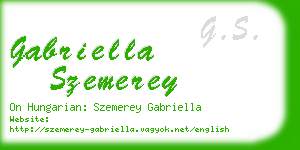 gabriella szemerey business card